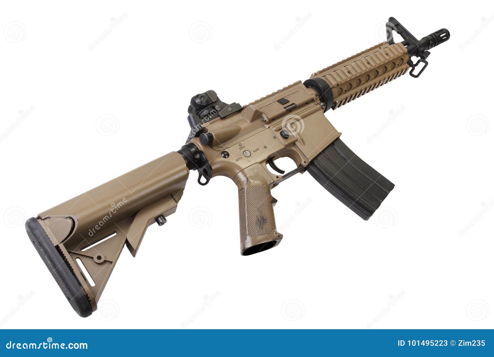 M4 Special Forces Carbine Stock Image Image Of Desert 101495223