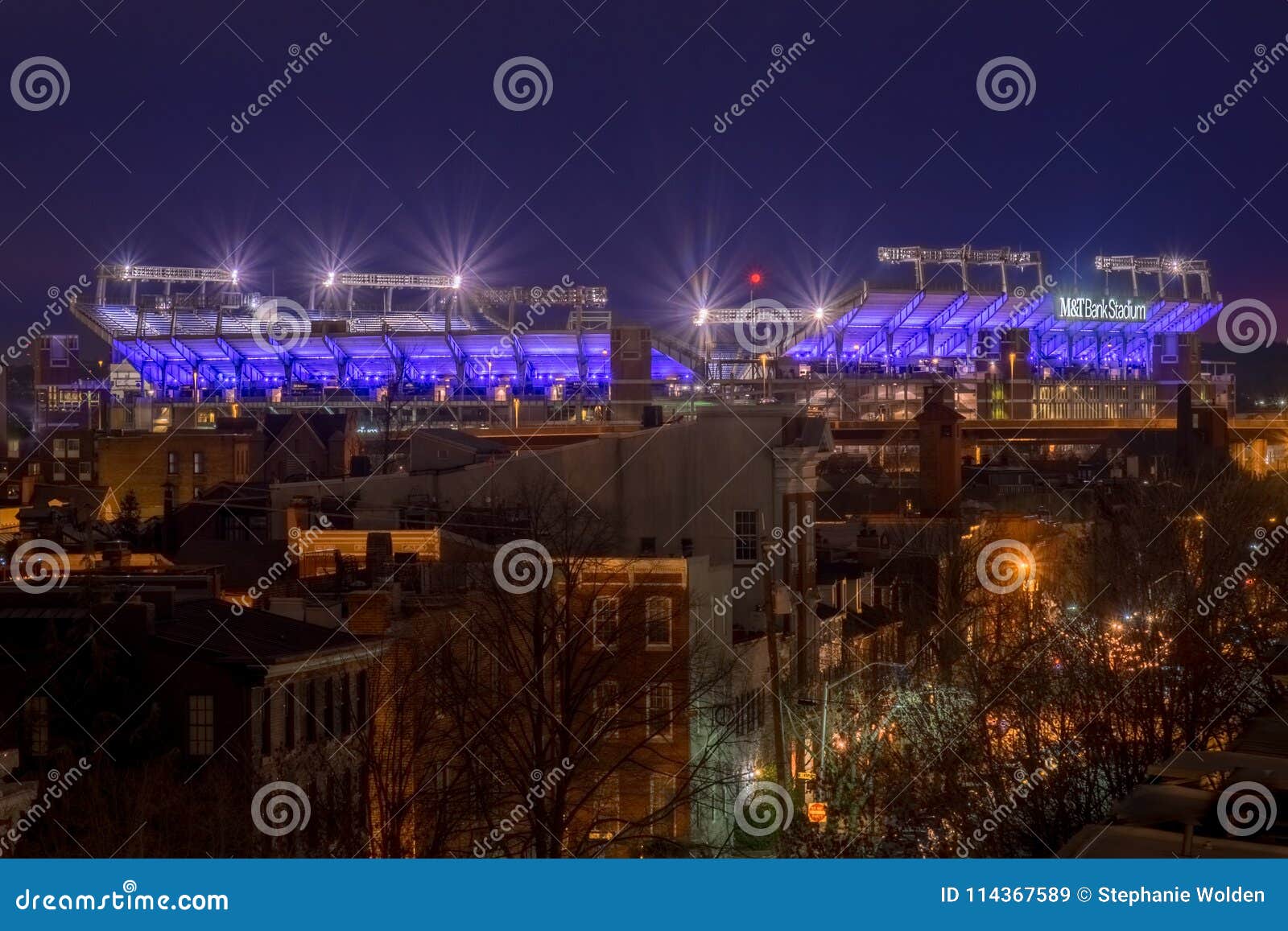 M&T Bank Stadium in Baltimore, Maryland Redaktionelles Stockbild - Bild von  hafen, lagerung: 114367589
