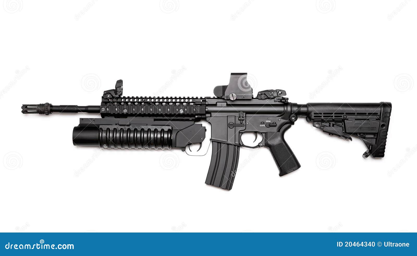 m4a1 assault rifle with grenade launcher