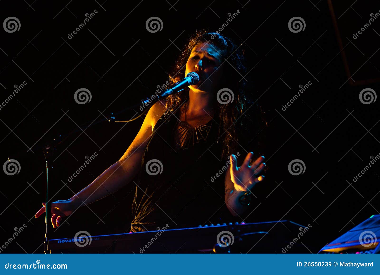 M83 concert at Bumbershoot editorial stock image. Image of synth 26550239