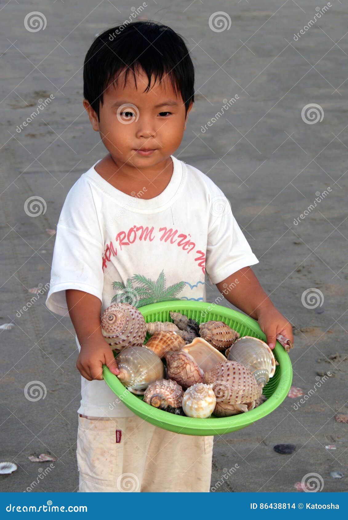 Mały Wietnamczyk Chłopiec Sprzedawanie łuska Na Plaży Obraz Stock Editorial  - Obraz złożonej z sprzedawanie, wietnamczyk: 86438814