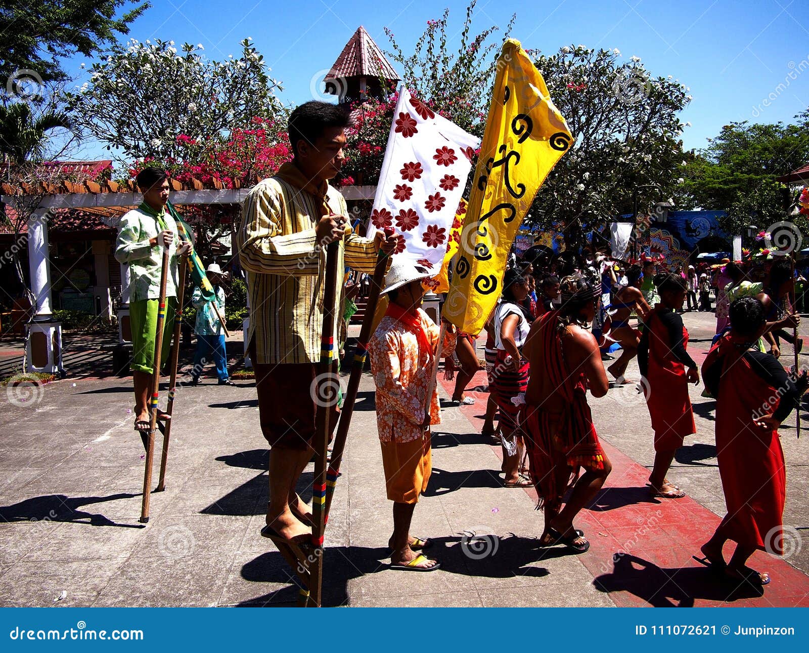 Cultural Show Performers Inside The Nayong Pilipino At The Clark Field