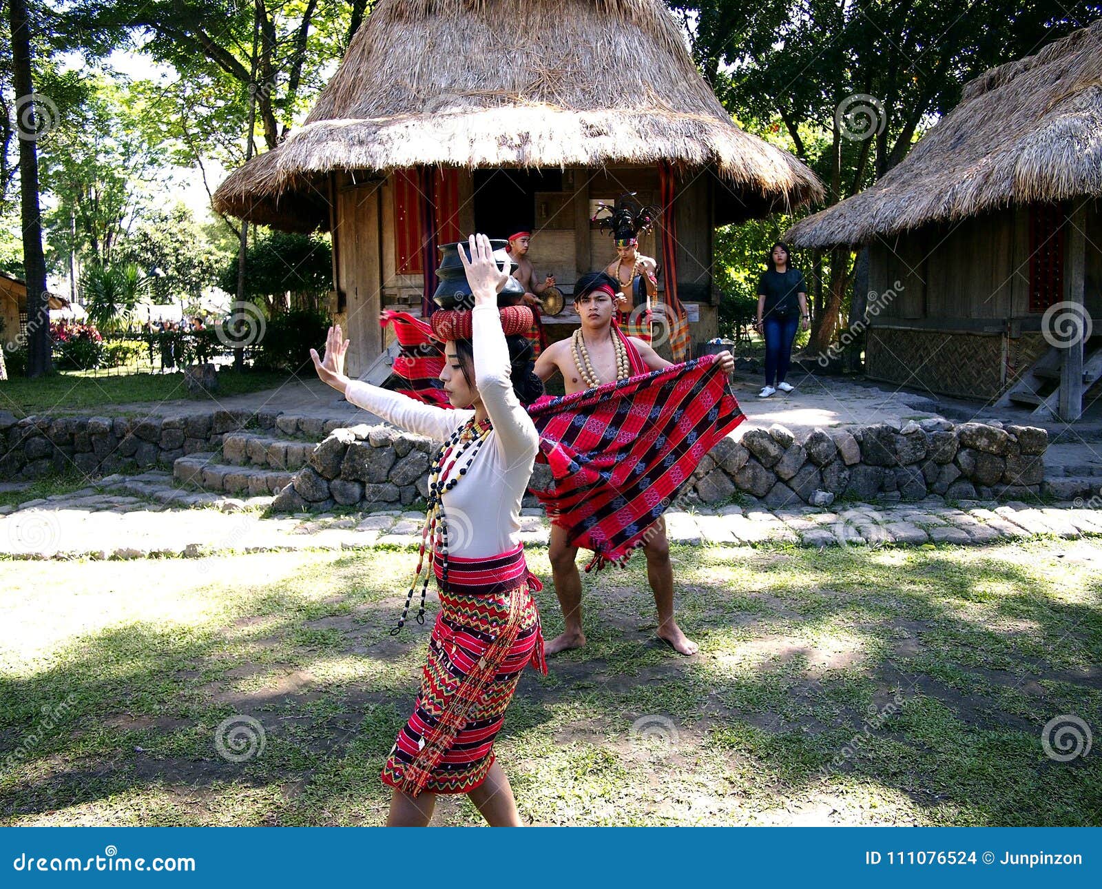 Cultural Show Performers Inside The Nayong Pilipino At The Clark Field