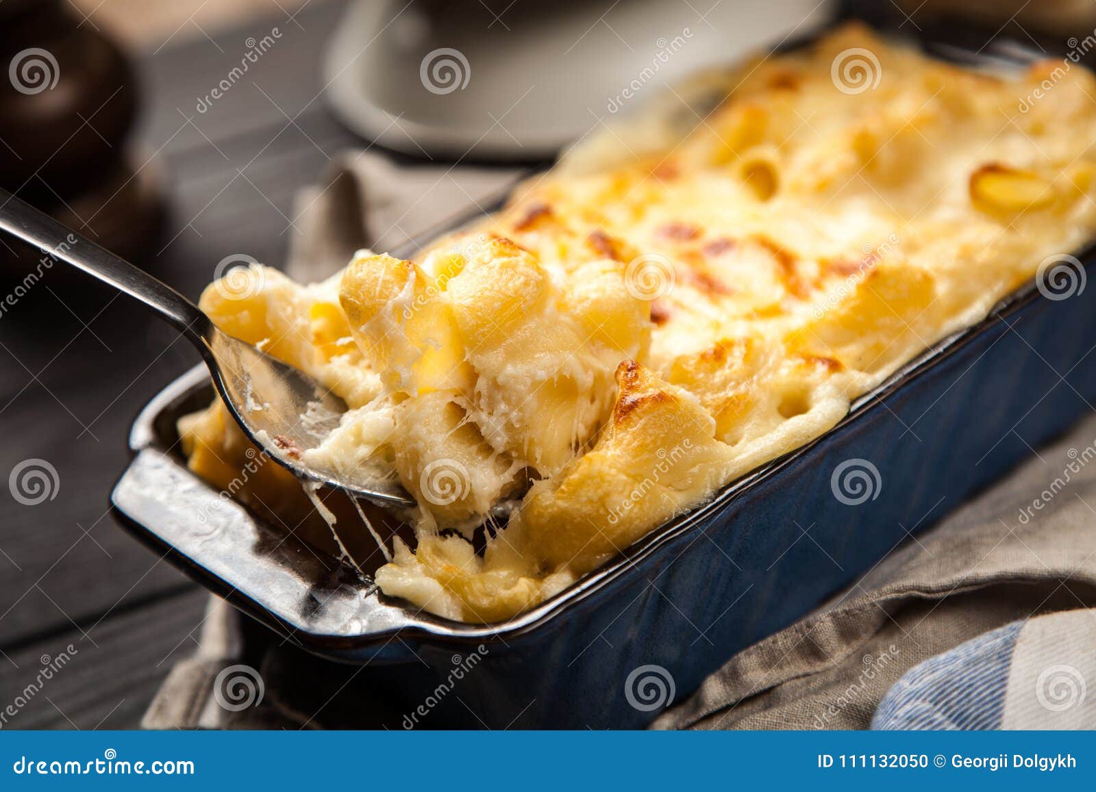 Mac and cheese stock photo. Image of oven, homemade 111132050