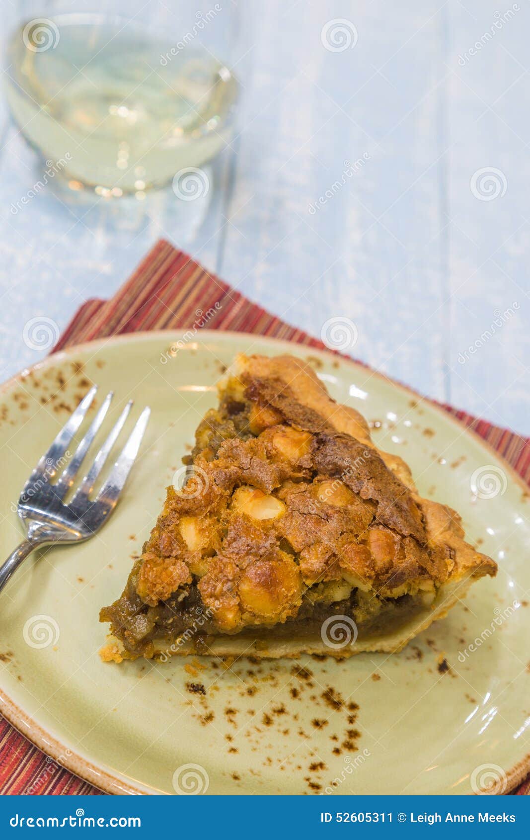 Mac Nut Rum Pie stock image. Image of soft, wine, focus 52605311