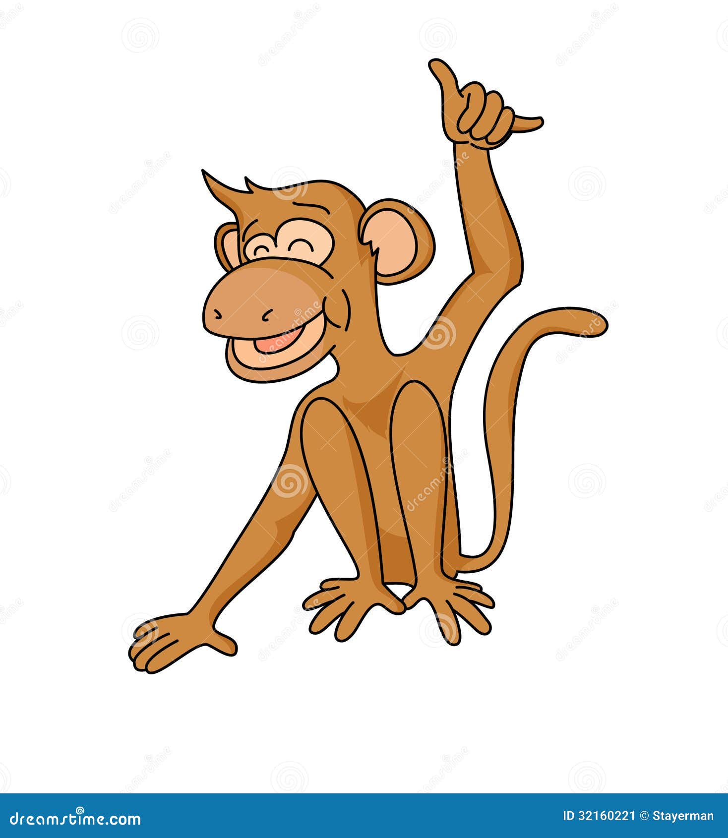 Vetor de macaco fêmea ilustração do vetor. Ilustração de pouco - 203257005