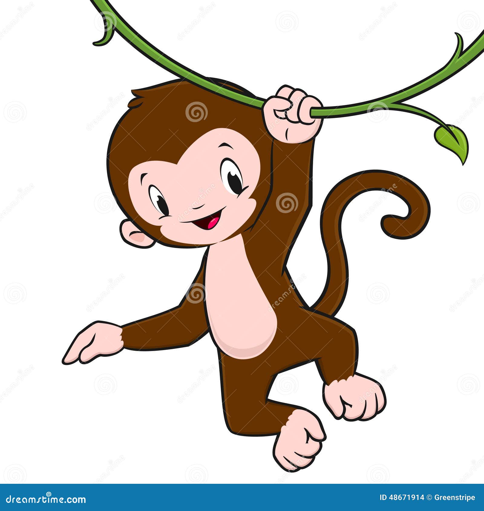 Macaco rabisco ilustração do vetor. Ilustração de desenho - 248025038