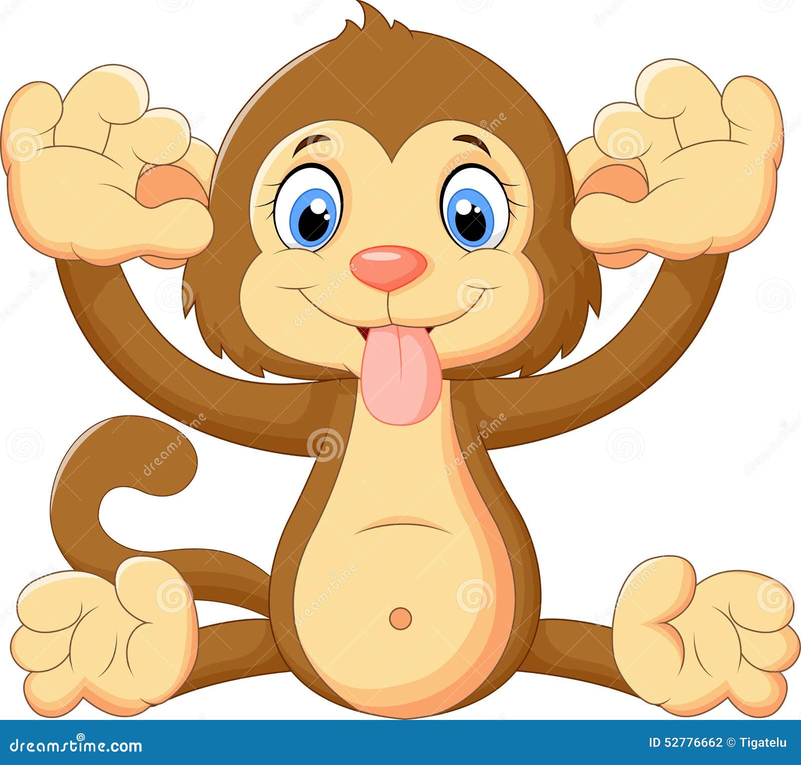 Macaco Mostrando O Ícone Do Desenho Animado Da Língua Sobre O Fundo Branco.  Design Colorido. Ilustração Vetorial Royalty Free SVG, Cliparts, Vetores, e  Ilustrações Stock. Image 75569446