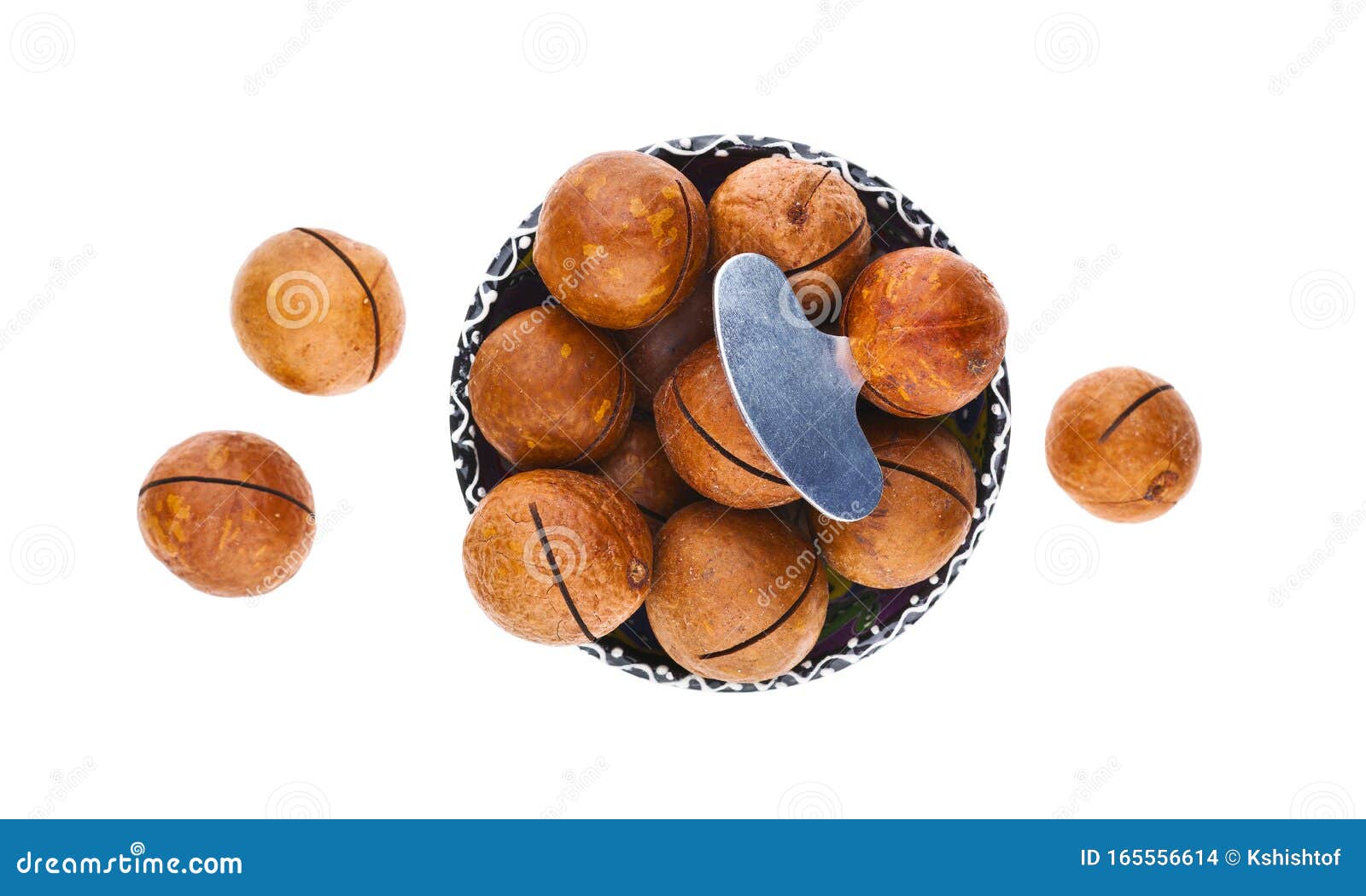 Macadamia Nuts with Nut Cracker in a Bowl Stock Photo Image of eating