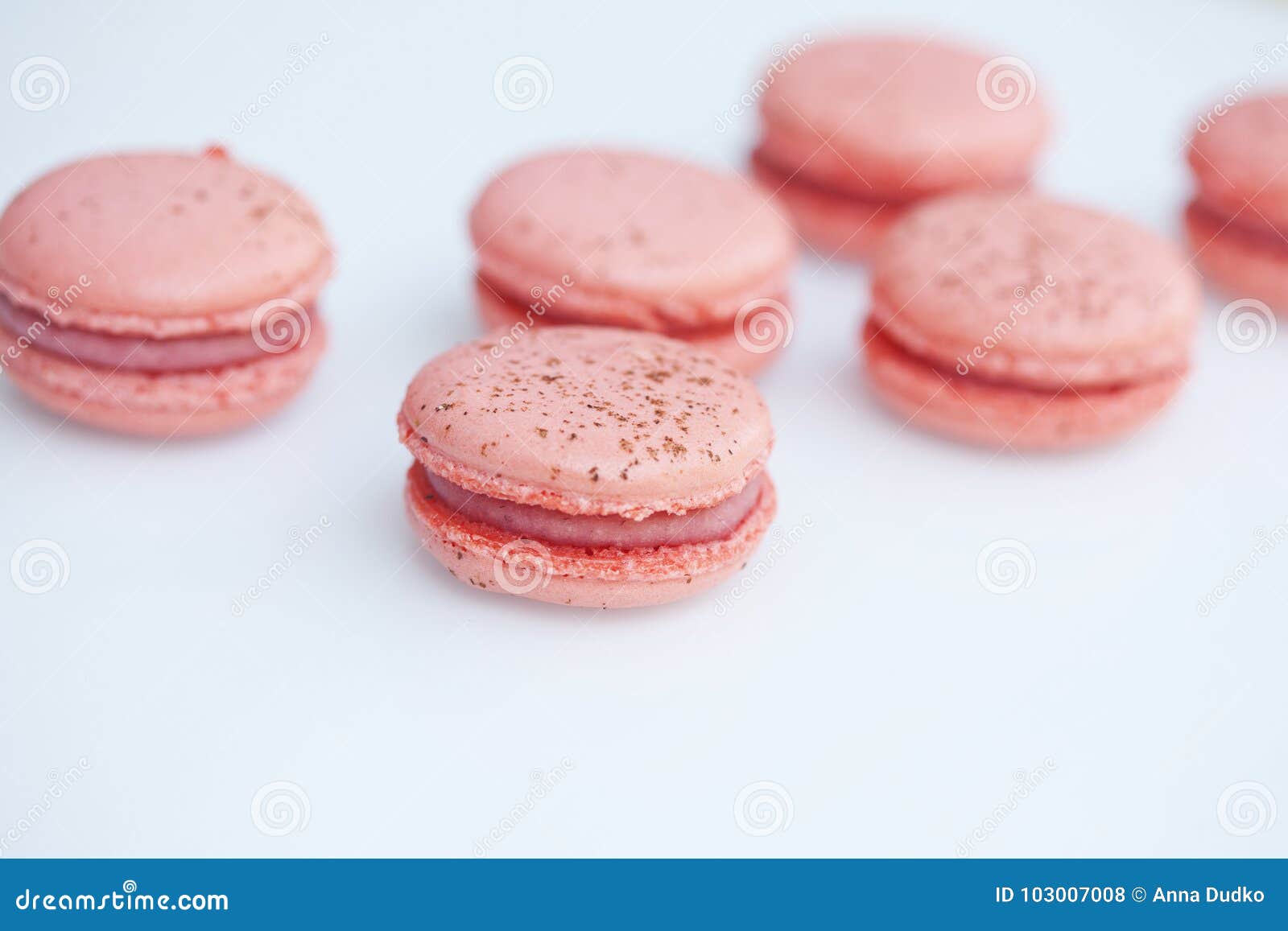 A Macaron Sweet Meringuebased Confection Stock Photo Image of