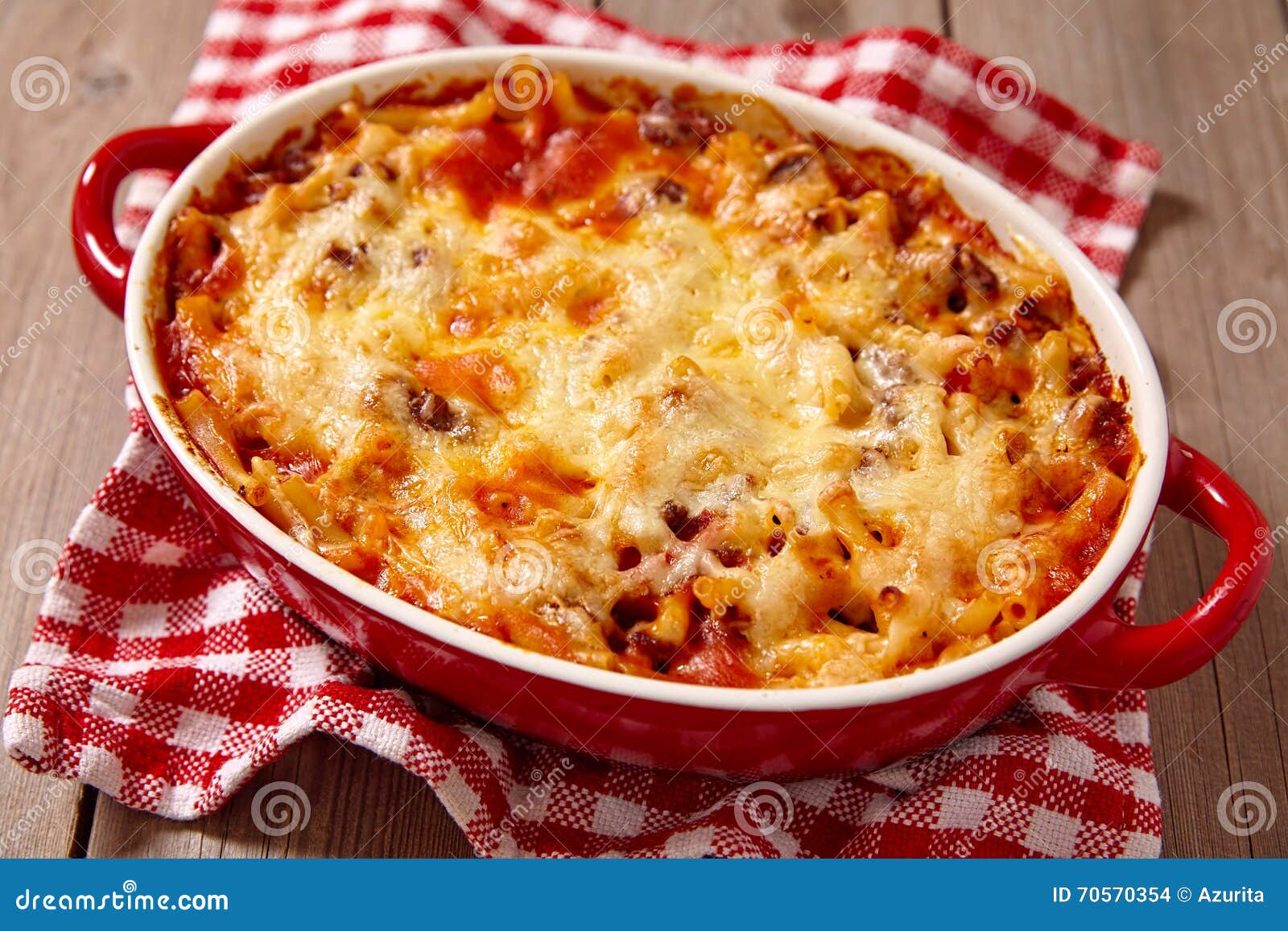 Macaroni Casserole with Ground Beef Stock Photo Image of healthy