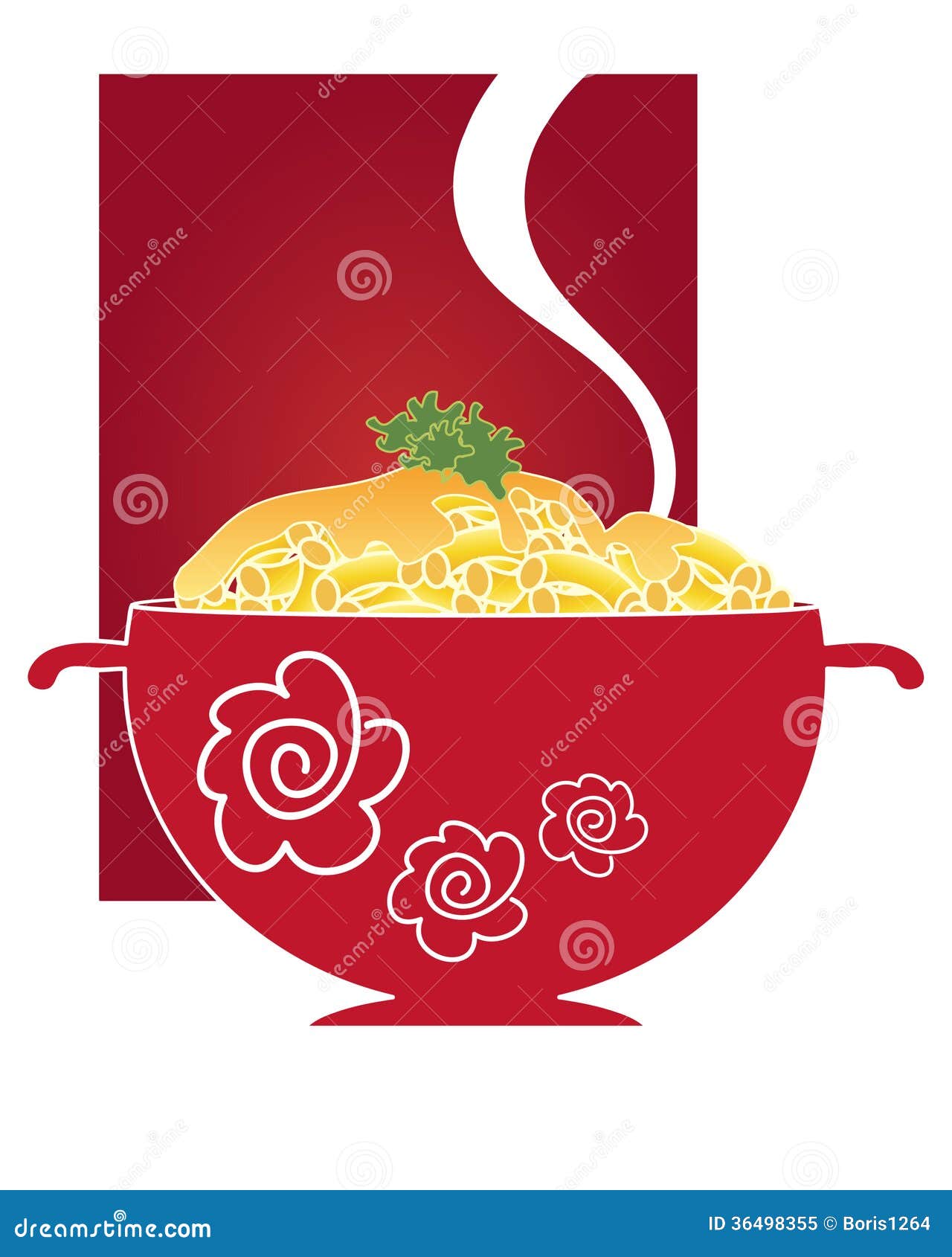 bowl of macaroni and cheese clipart