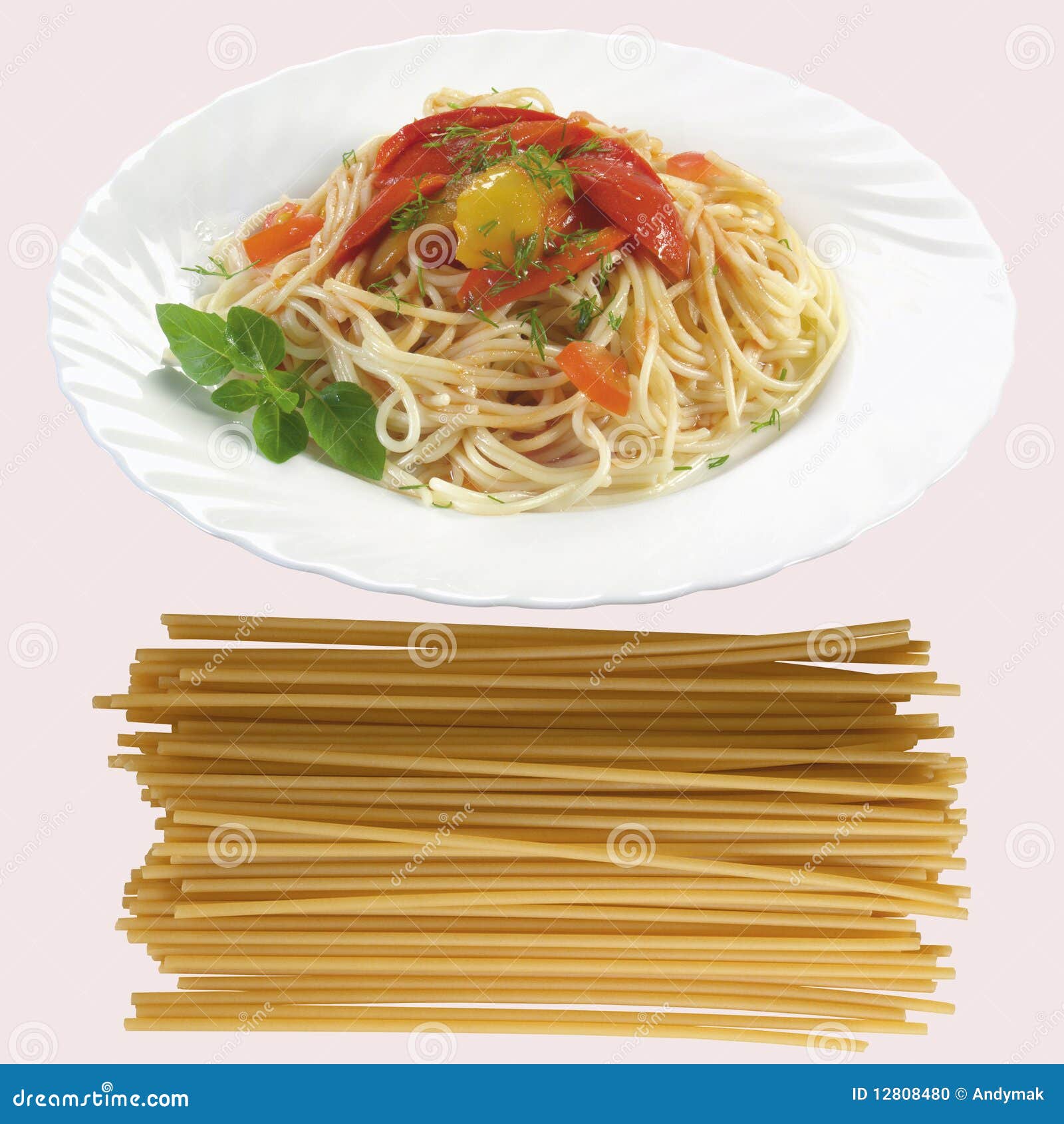 Macaroni spaghetti stock photo. Image of carbohydrates 12808480
