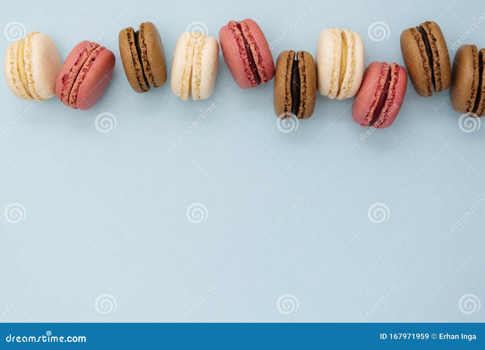 Macarons Cakes. Fashion or Feminine Background Delicious Macaroons in ...