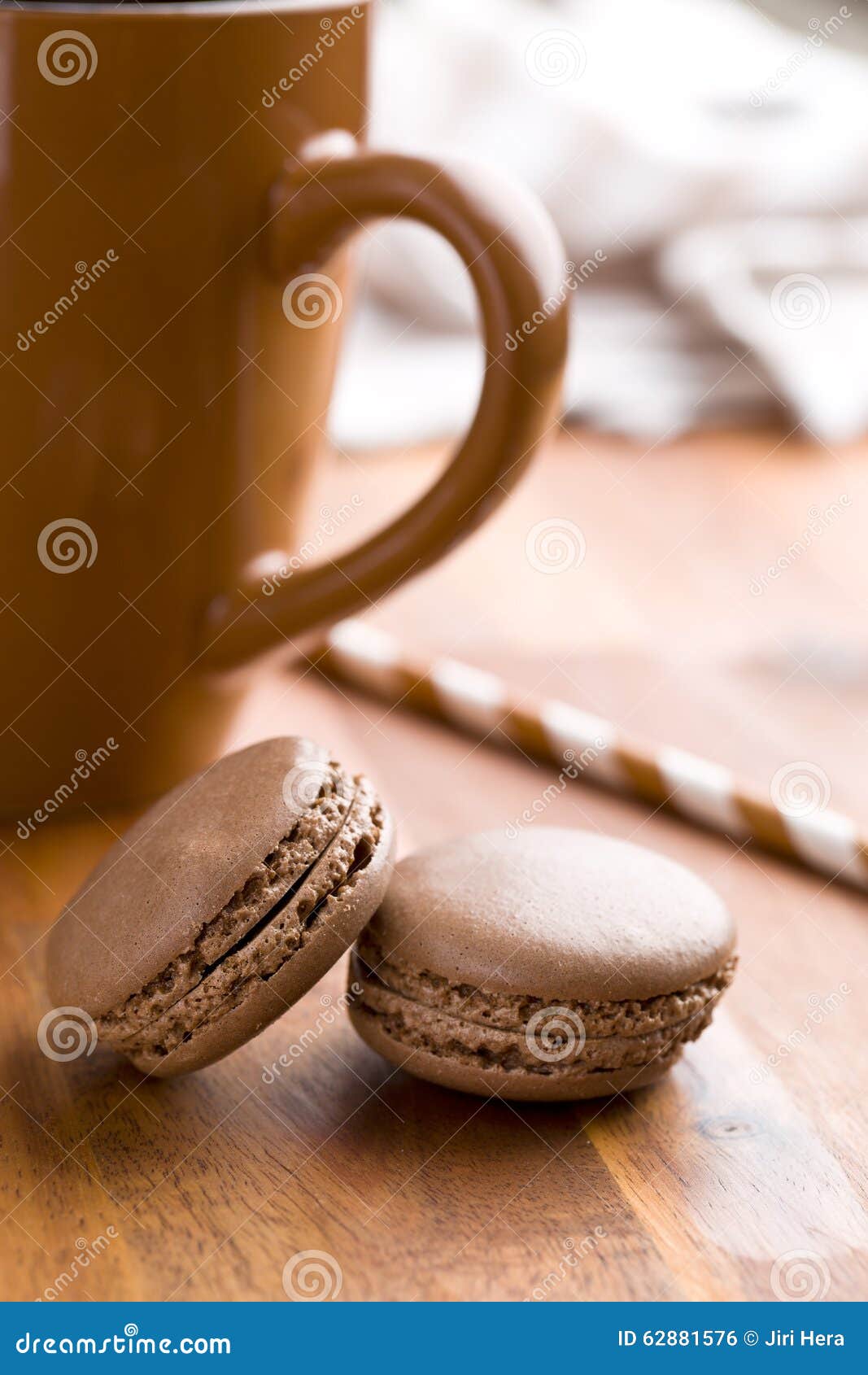 Macarons with Coffee Flavor Stock Photo - Image of brown, calories ...