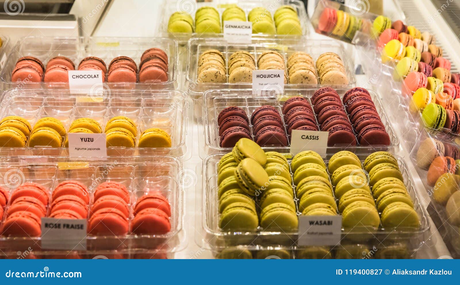 Macarons On Display In A French Supermarket Paris France Stock Image macarons-on-display-in-a-french-supermarket-paris-france-stock-image
