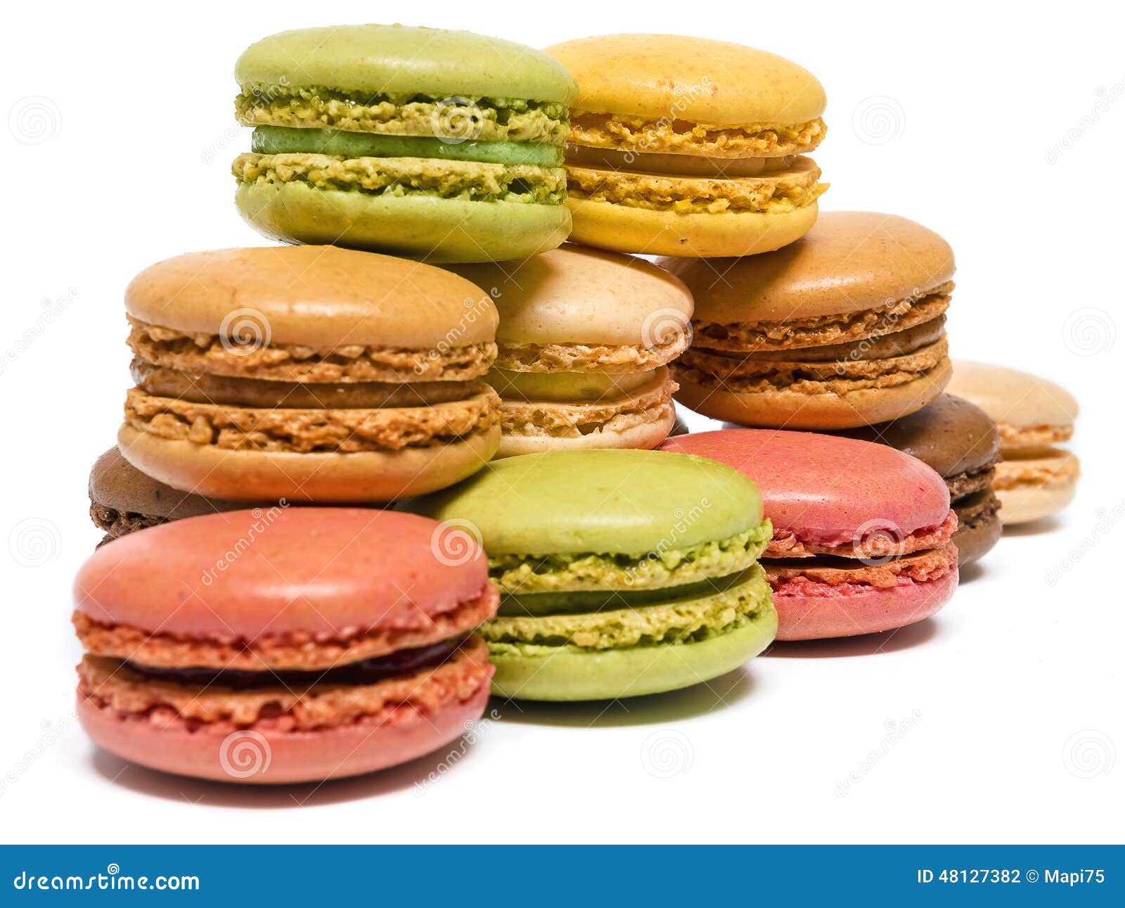 Macarons stock photo. Image of french, exempted, filling - 48127382