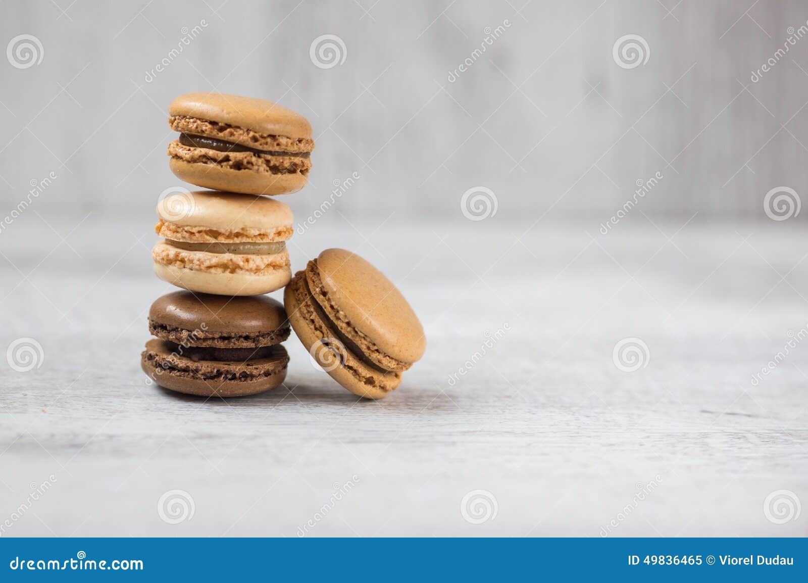 Macaroon Biscuits with Copy Space Stock Image Image of homemade