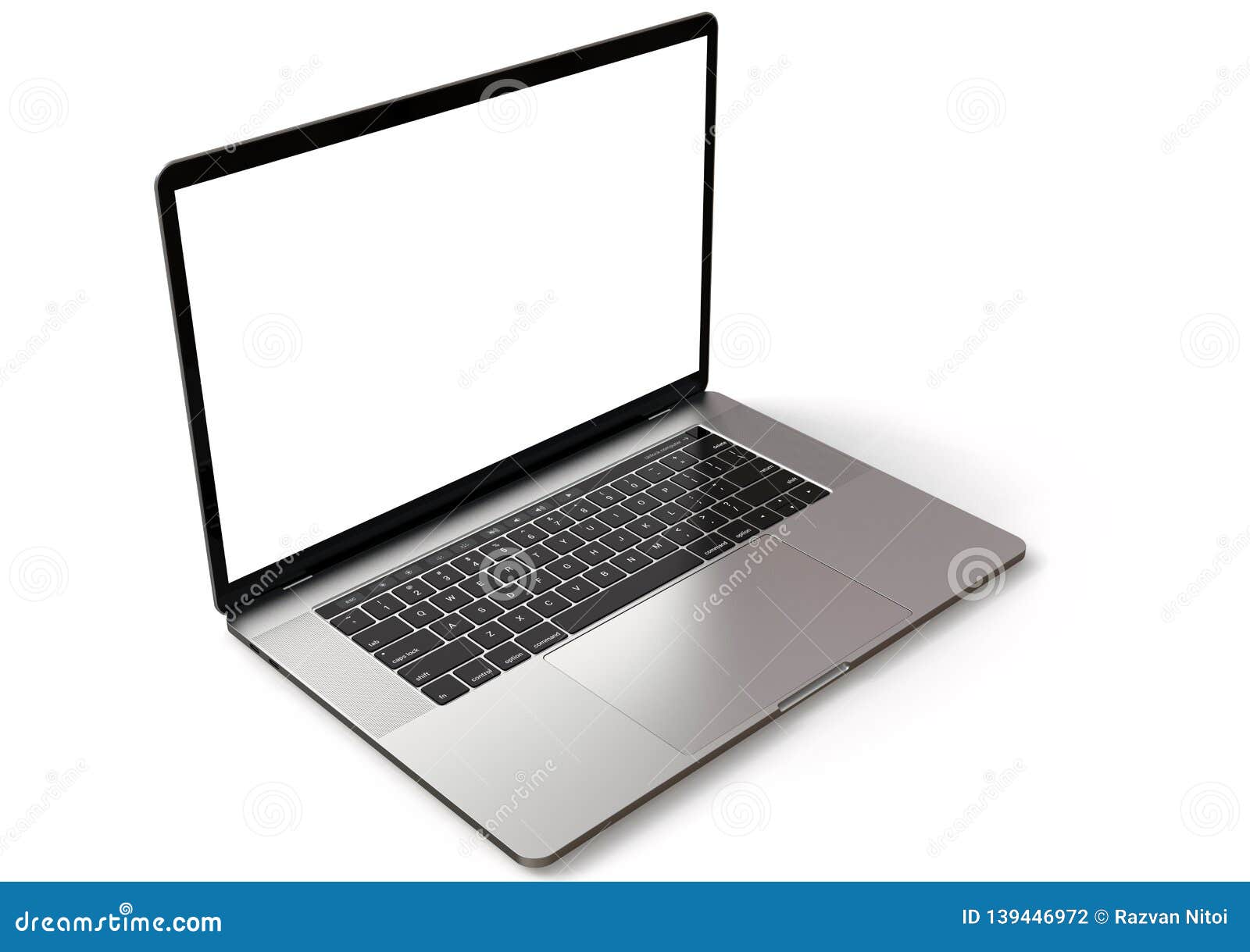 macbook pro silver similar laptop computer, front view