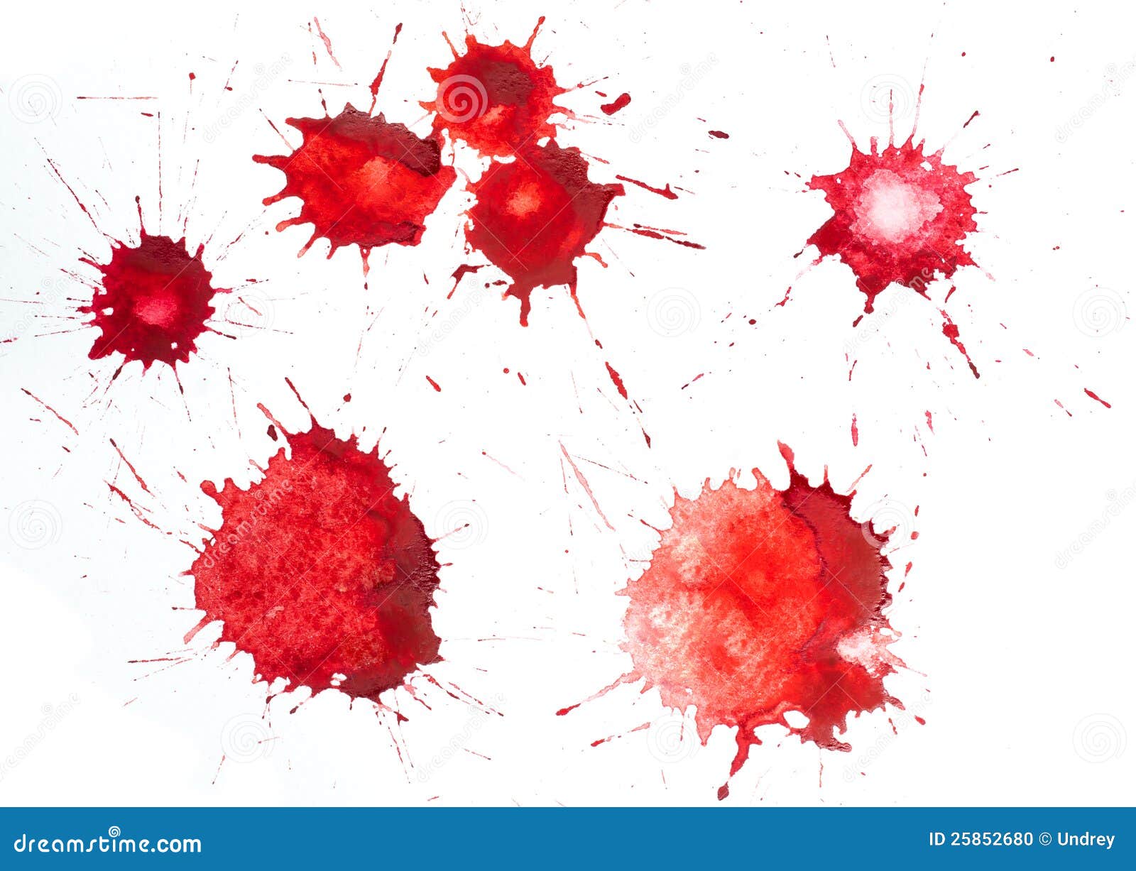 Macchie di colore rosso Arte gocciolina