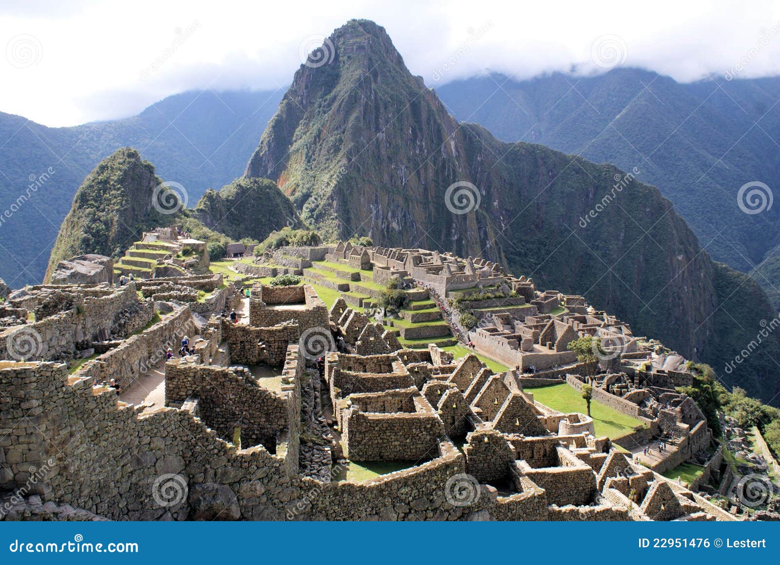 Fotos der alten Stadt von Macchu Pichu und die unglaublichen Berge von Peru.