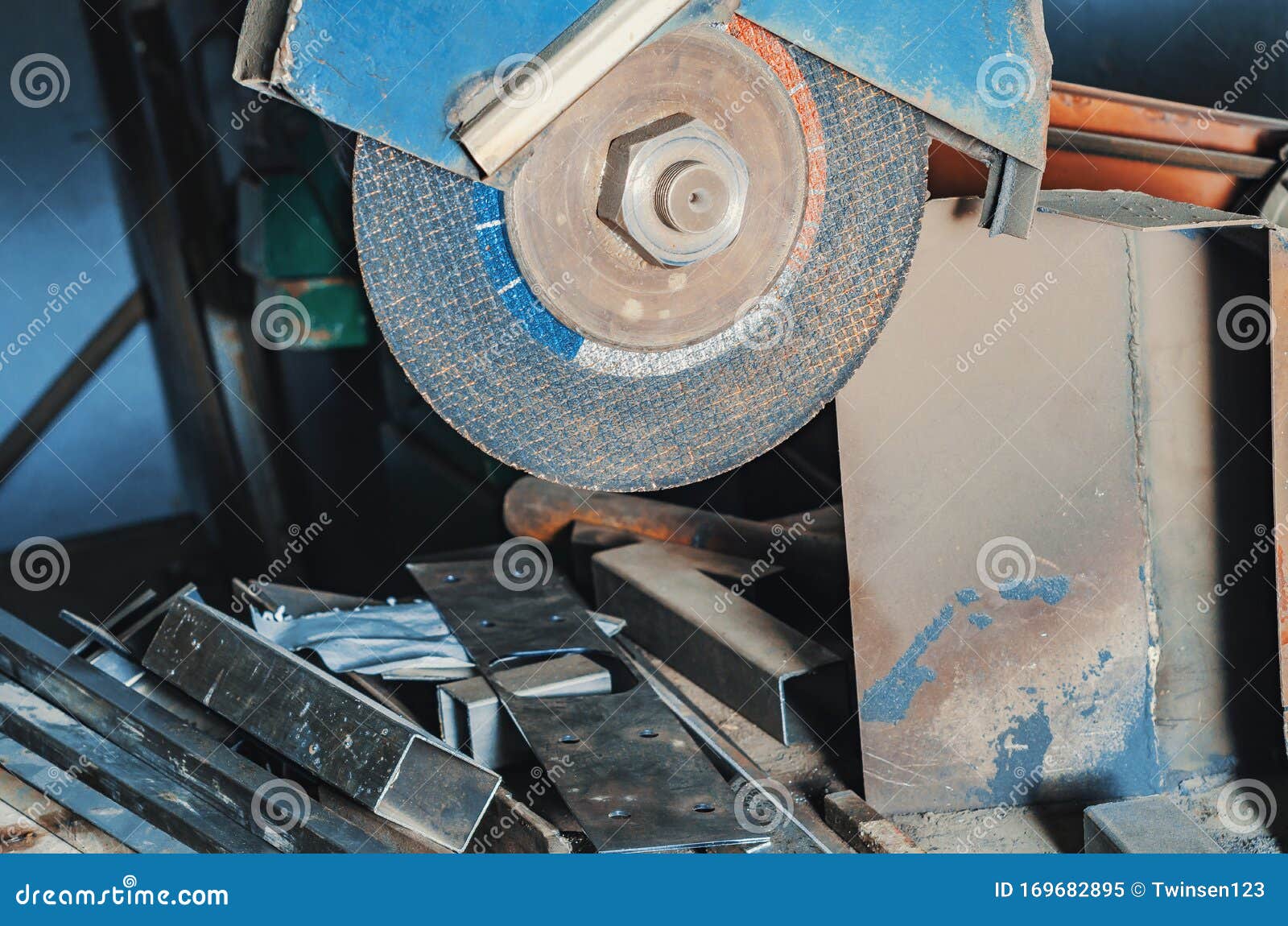 Machine abrasive wheel stock image. Image of manual 169682895