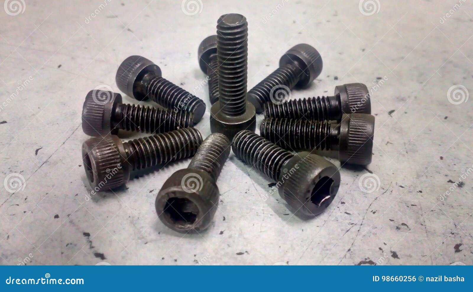 Machine Bolts in Black Colour Close Up Stock Photo Image of colour