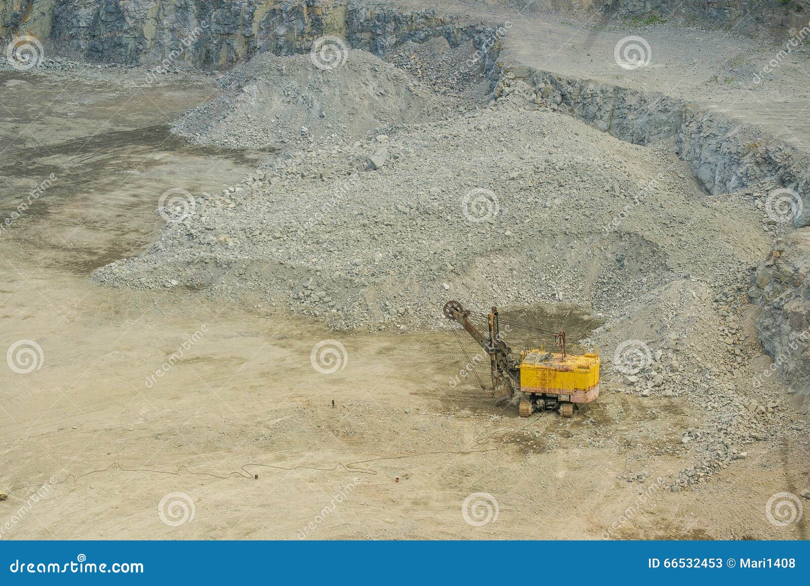 Machine for Cutting Granite in a Granites Quarry Stock Image Image of