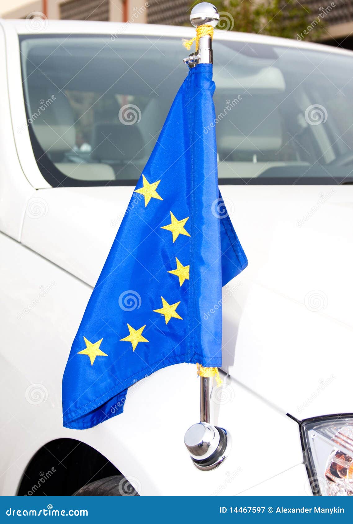 Car of Diplomatic Corps EU with Flag Stock Image Image of ambassador