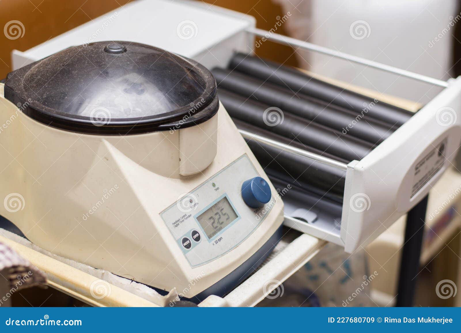 A Machine of a Laboratory for Testing Bacteria and Fungus Stock Image