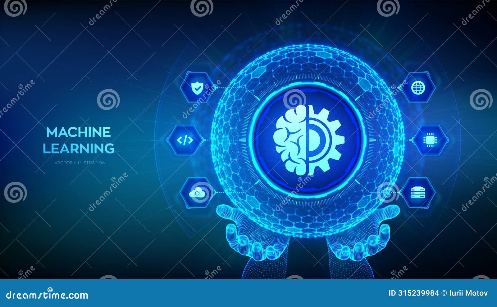 Machine Learning. AI Artificial Intelligence. Data Mining, Big Data ...