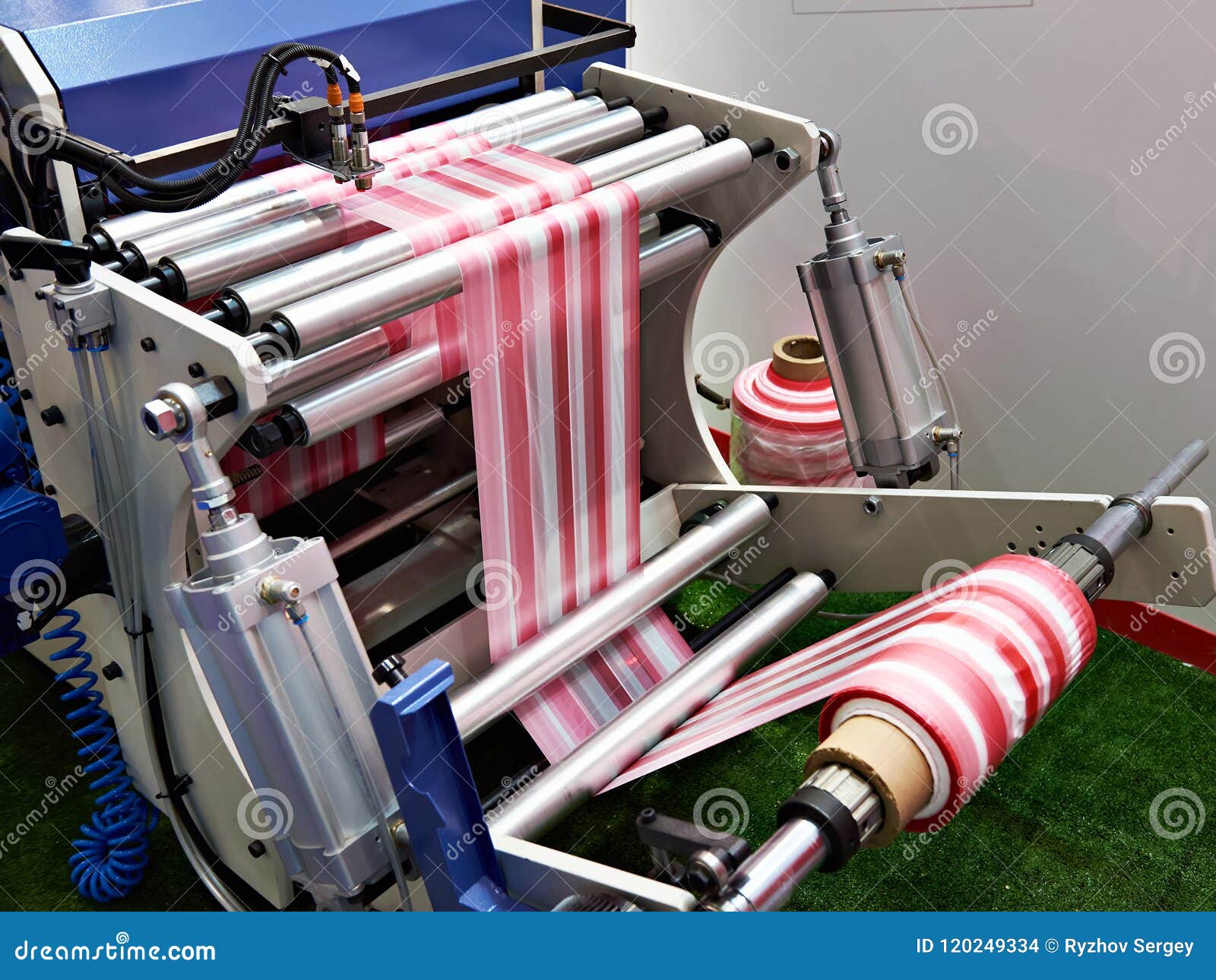 Machine for Manufacturing Plastic Bags Stock Photo Image of producer