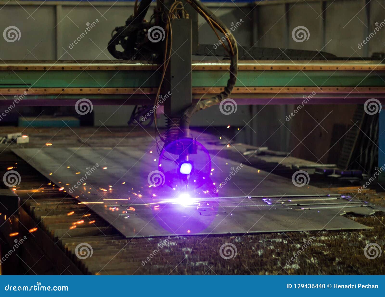 Machine for Modern Automatic Plasma Laser Cutting of Metals, Plasma