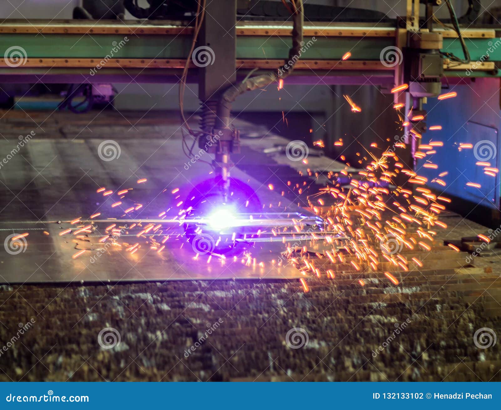 Machine for Modern Automatic Plasma Laser Cutting of Metals, Plasma