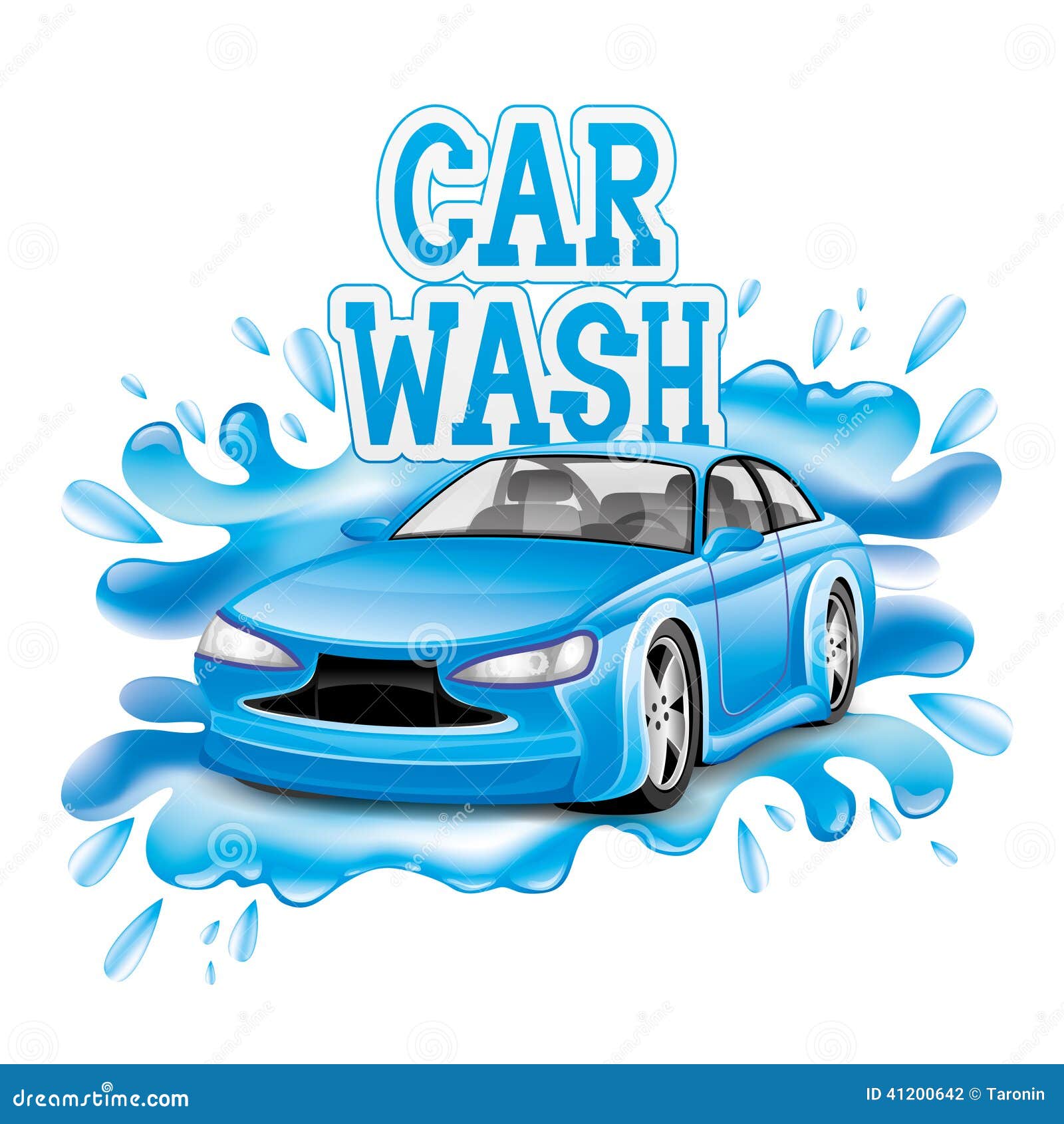 Machine Propre De Washington De Véhicule, Lavage De Voiture Avec L