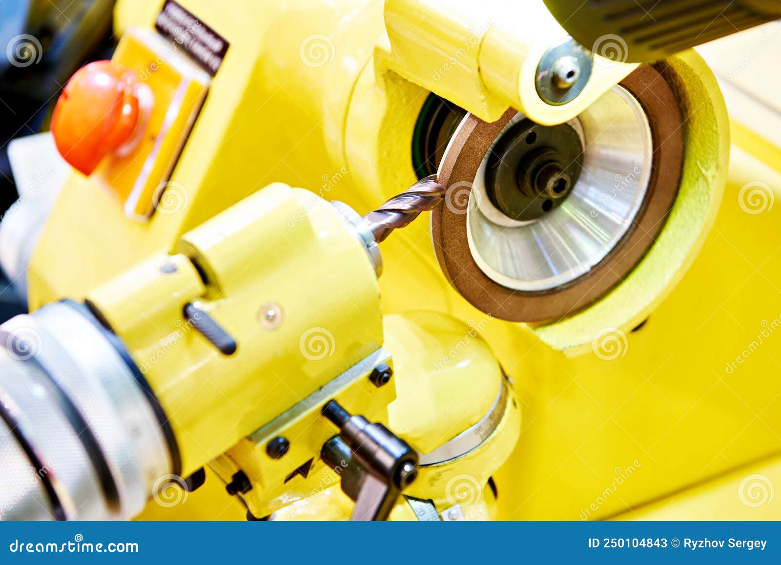 Machine for Sharpening Cutters, Mills and Drills Stock Image Image of