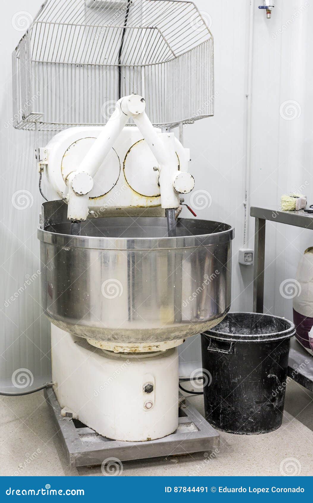 Machine to knead the bread stock image. Image of dough 87844491