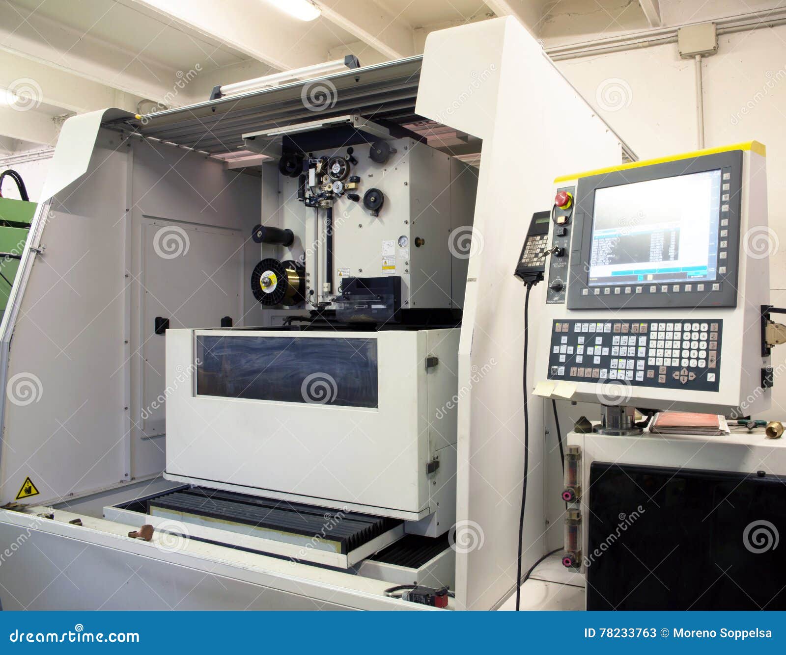 Machine Tools with Computer Numerical Control (CNC) Stock Image Image