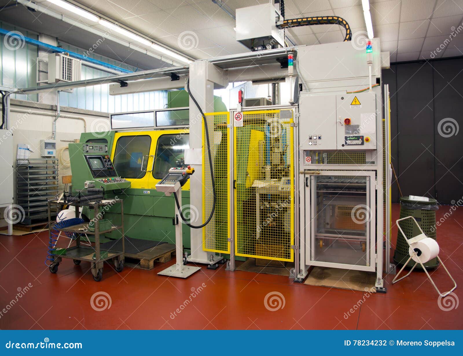 Machine Tools with Computer Numerical Control (CNC) Stock Photo Image