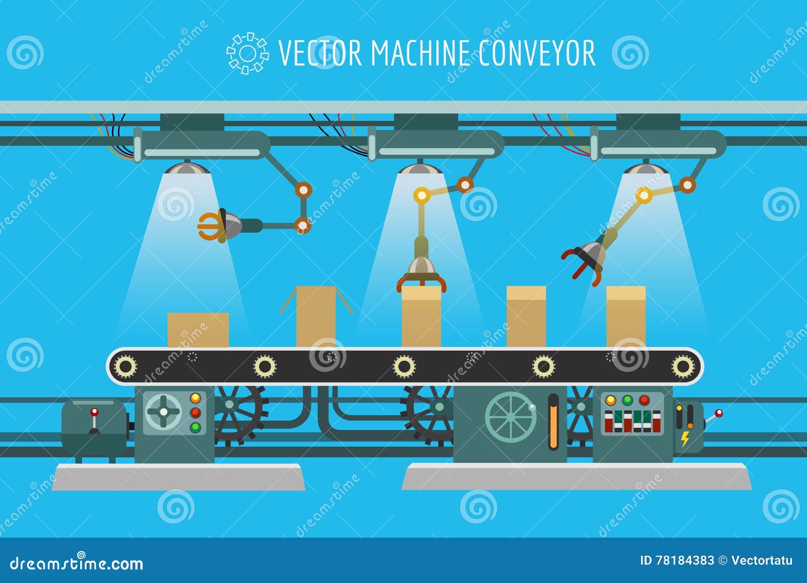 Machinery Industrial Factory Conveyor Belt Stock Vector - Illustration of details, graph: 78184383 Machinery Industrial Factory Conveyor Belt Stock Vector - Illustration of details, graph: 78184383