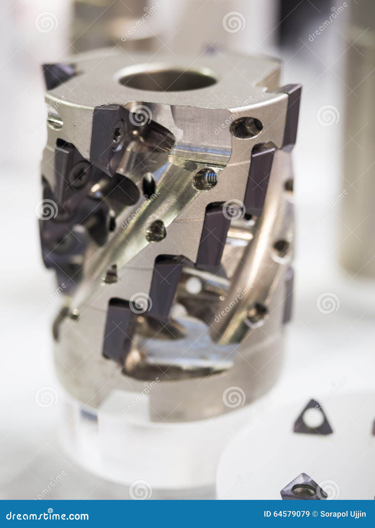 Machining Work Parts Zero Setting Stock Image Image of processing