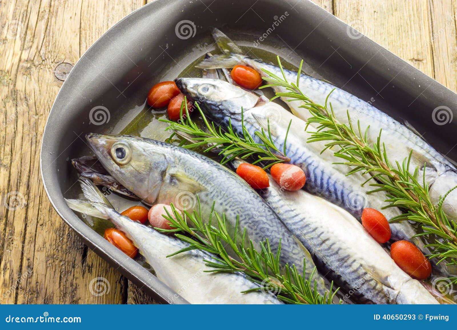 Mackerel Baked with Tomatoes Stock Image Image of restaurant, real 40650293