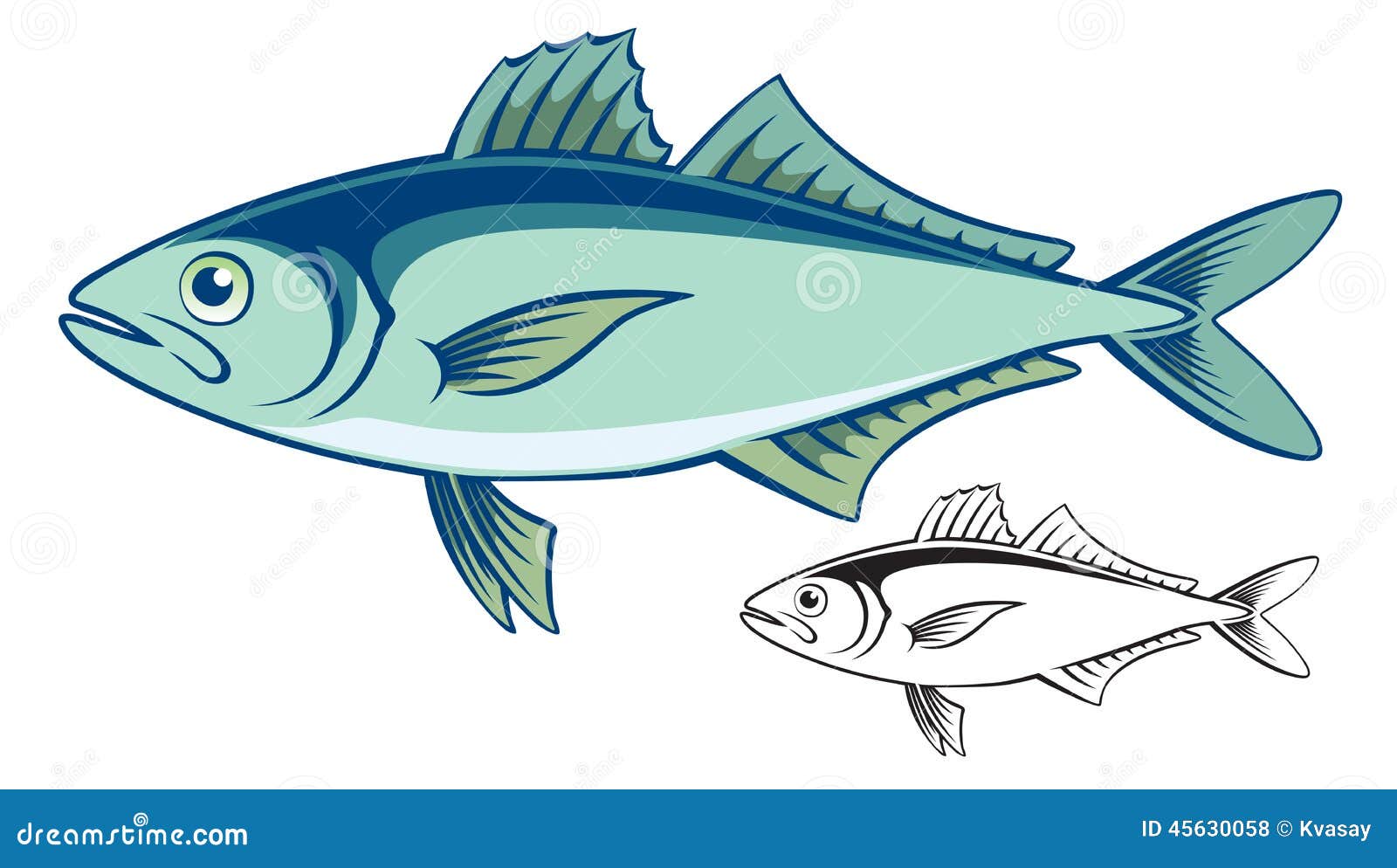Mackerel stock vector. Illustration of figure, karanks 45630058