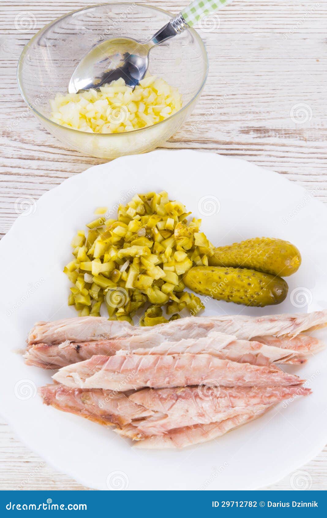 Mackerel fillet with salad stock photo. Image of fish 29712782