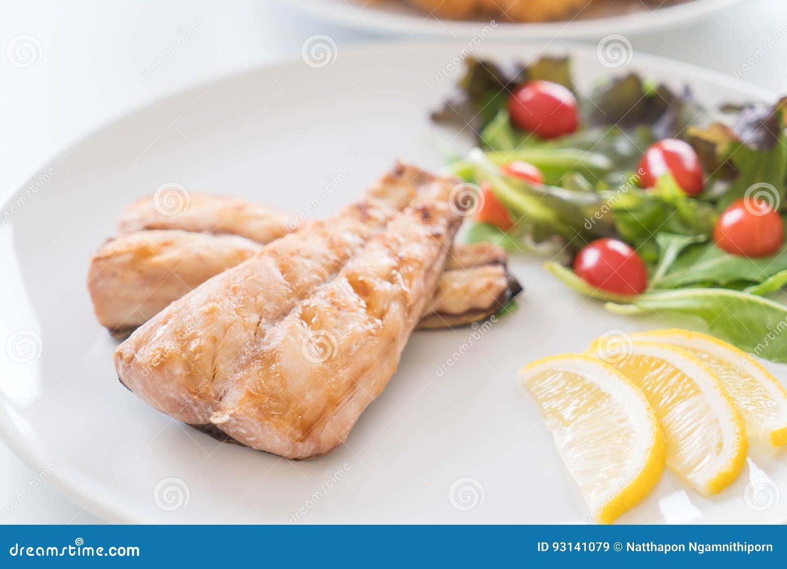 Mackerel fish steak stock image. Image of pepper, restaurant 93141079