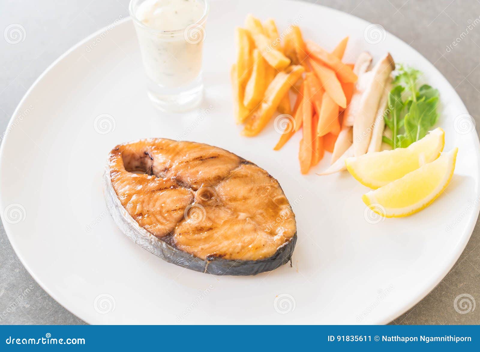 Mackerel fish steak stock image. Image of delicious, isolated 91835611