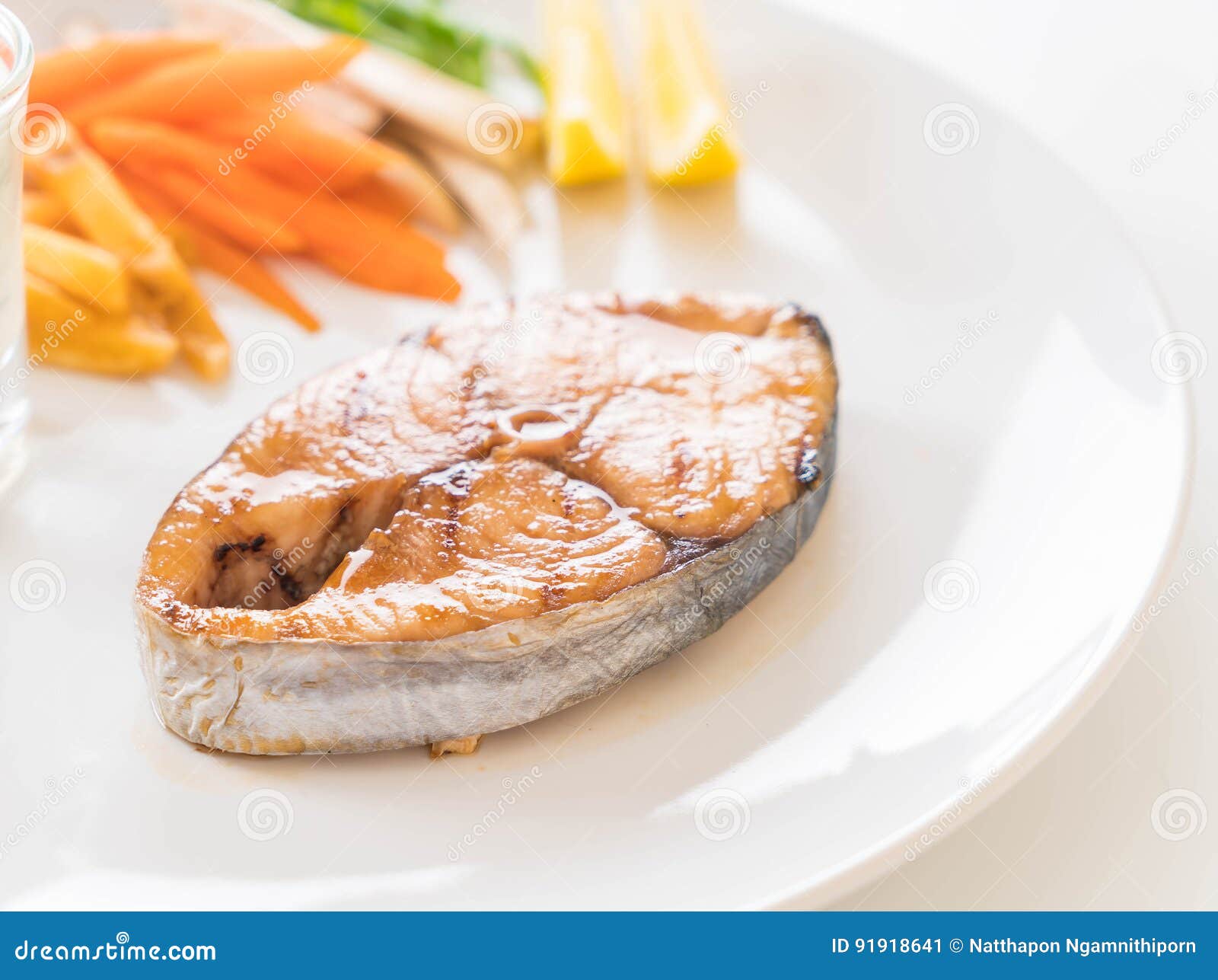 Mackerel fish steak stock image. Image of mackerel, dish 91918641