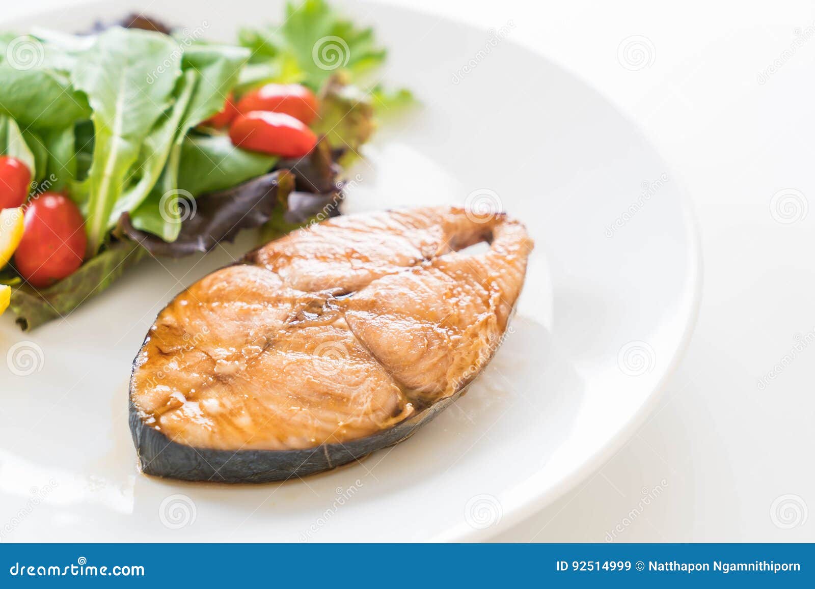 Mackerel fish steak stock image. Image of lunch, fillet 92514999