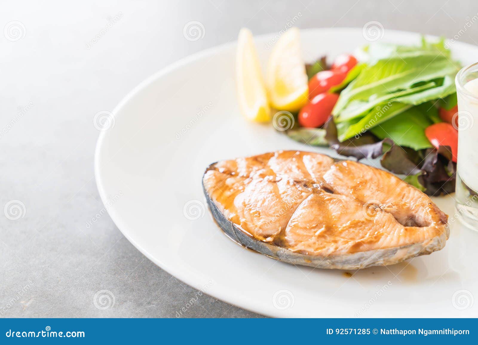Mackerel fish steak stock image. Image of king, organic 92571285