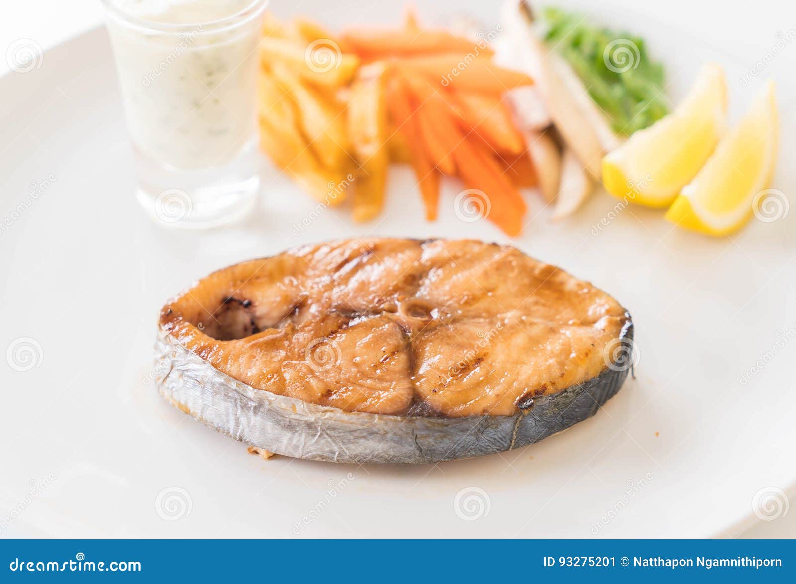 Mackerel fish steak stock image. Image of delicious, lunch 93275201